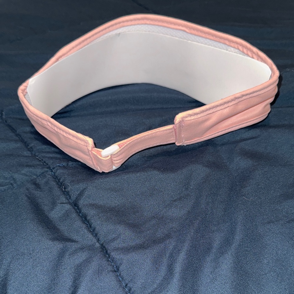 Kylie Skin Pink Visor Hat Adjustable Logo Embroidered Summer Sport Women - Picture 5 of 6